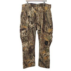 L.L. Bean Winter Camo Hunter Fleece Cargo Pants Men's Size XL (40x32) RE…